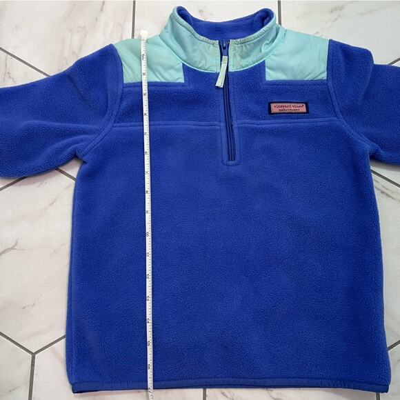 Vineyard Vines Blue Fleece 1/4 Zip Pullover Size XS 5-6 - Picture 9 of 9